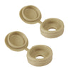 80 x Beige Fold Over Plastic Hinged Screw Caps / 17mm Large Cups