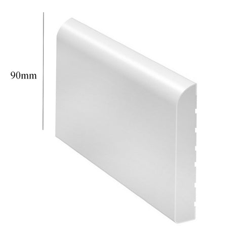 White Bullnose Window Door Trim / Skirting x 5 Metres / Menu Options
