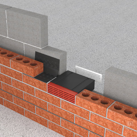 9" x 3" Extendable Cavity Wall Sleeve Air Brick Gas Ventilator