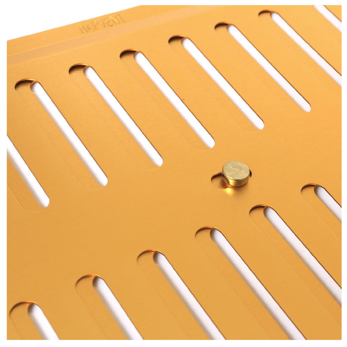 9" x 9" Brass Adjustable Air Vent / Metal Grille Ventilation Cover