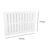 9" x 6" White Adjustable Air Vent Grille with Flyscreen Cover