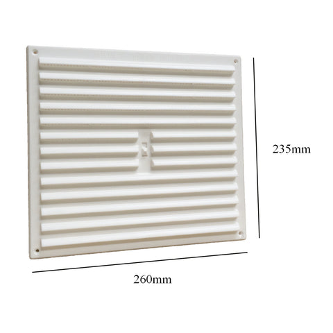 9" x 9" White Adjustable Air Vent Louvre Grille Cover Hit & Miss