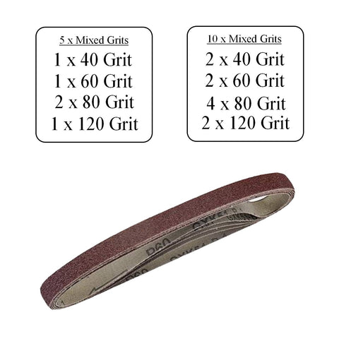 Sanding Belts<br>Size: 10 x 330mm<br>Menu Options