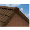 Brown Angled Ridge End Cap for Dry Verge Systems<br><br>