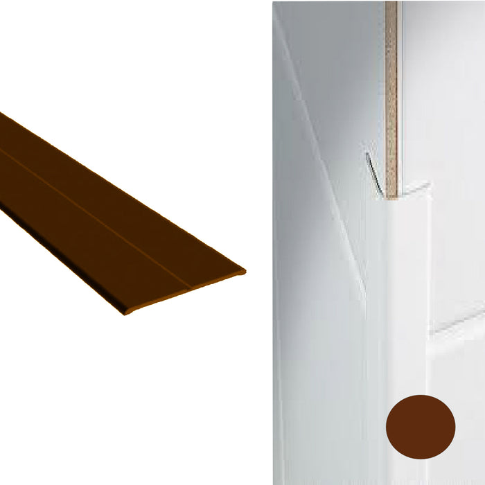 Brown UPVC Plastic Flexible Angle Corner Trim