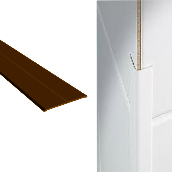 Brown UPVC Plastic Flexible Angle Corner Trim