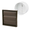 Brown Gravity Flap Air Vent & Back Draught Shutter 4 Inch