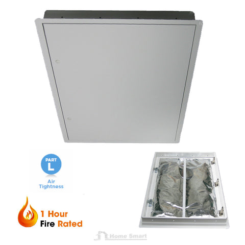 Fire Rated Steel Loft Trap Door Hinged Insulated / Size Options