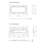 Brown Framed Flood Water Defence Protection Airbrick Cover