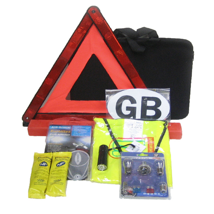 French European Driving Kit with  Alcohol Breathalysers
