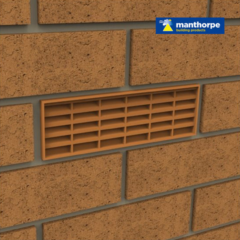 Manthorpe Brown Interlocking Air Brick Vents / Menu Options