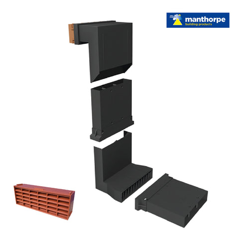Telescopic Adjustable Underfloor Cavity Wall Vents with Extensions
