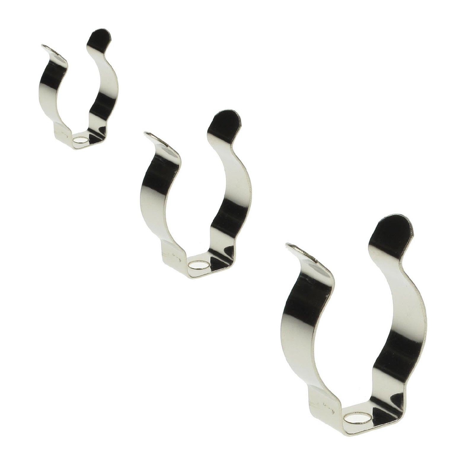 60 x Assorted Narrow Base Tool Spring Clips