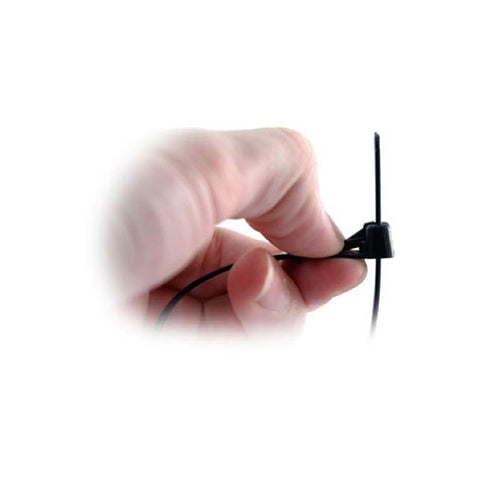 100 x Black Releasable Cable Ties<br>Size: 300 x 7.6mm