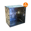 Metal Back Box 47mm Flush Wall Pattress 1 & 2 Gang / Menu Options