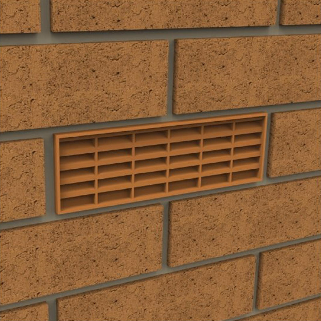 Terracotta Combination Air Brick Vents 9" x 3" for Air Flow Ventilation