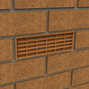 Black Combination Air Brick Vents 9" x 3" for Air Flow Ventilation / Menu Options
