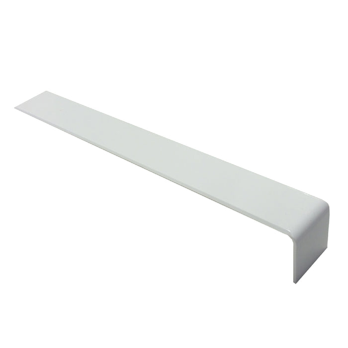 Fascia Board Straight Butt Joints White Round Edge Profile