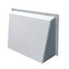 White Hooded Cowl Vent Cover for Air Bricks Grilles Extractors Vents