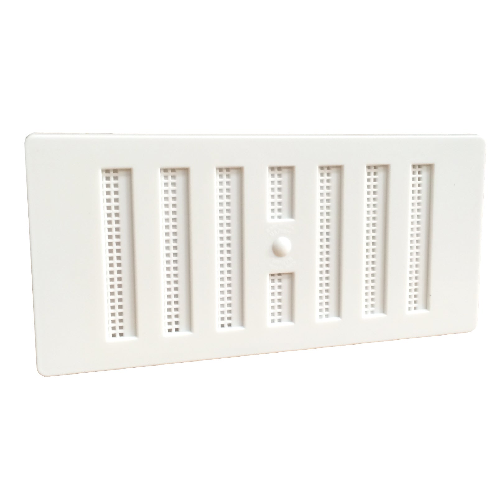 6" x 3" White  Adjustable Air Vent Grille with Flyscreen Cover