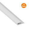 10 x White Start J Trim for UPVC Plastic Cladding & Soffit Boards