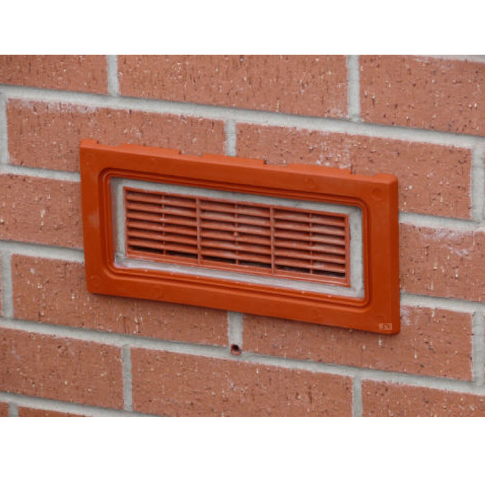 Terracotta Framed Flood Water Defence Protection Airbrick Cover