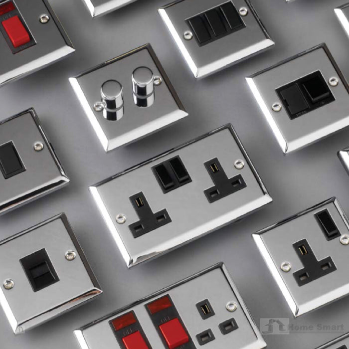 Electrical Polished Mirror Chrome Sockets & Switches