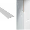 White UPVC Plastic Flexible Angle Corner Trim <br> Menu Options