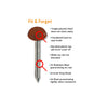 Brown UPVC Poly Top Pins Stainless Steel  <br>Menu Options