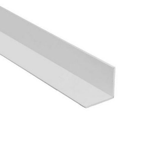 White 1.2 Metre UPVC Angle 25mm x 25mm Corner Trim <br> Menu Options